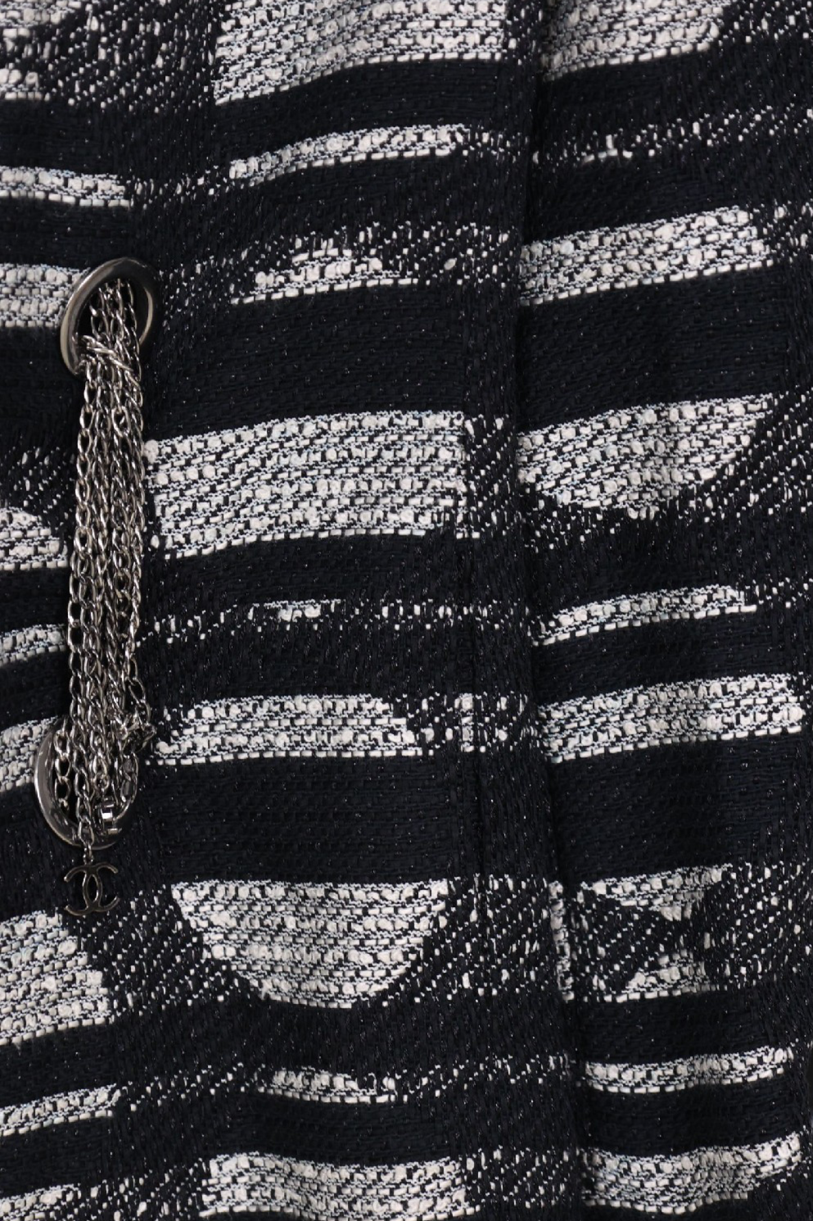 Chanel 08P Stripe Chains Jacket