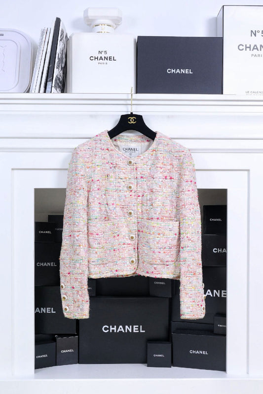 Vintage Chanel 93P Multicolor Tweed Jacket