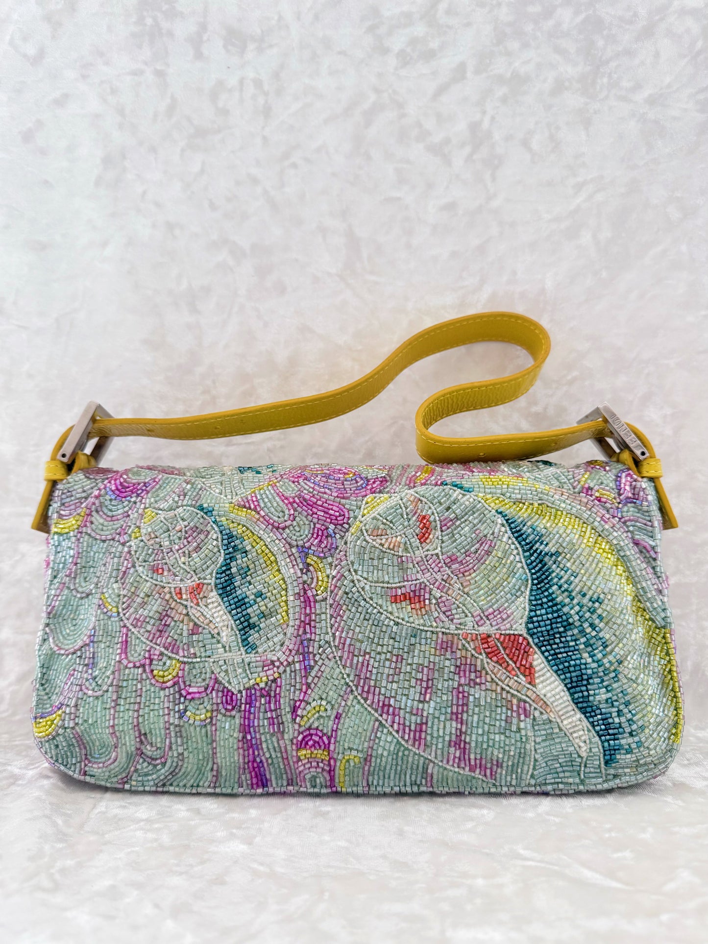 Fendi Multiple Color Beaded Baguette