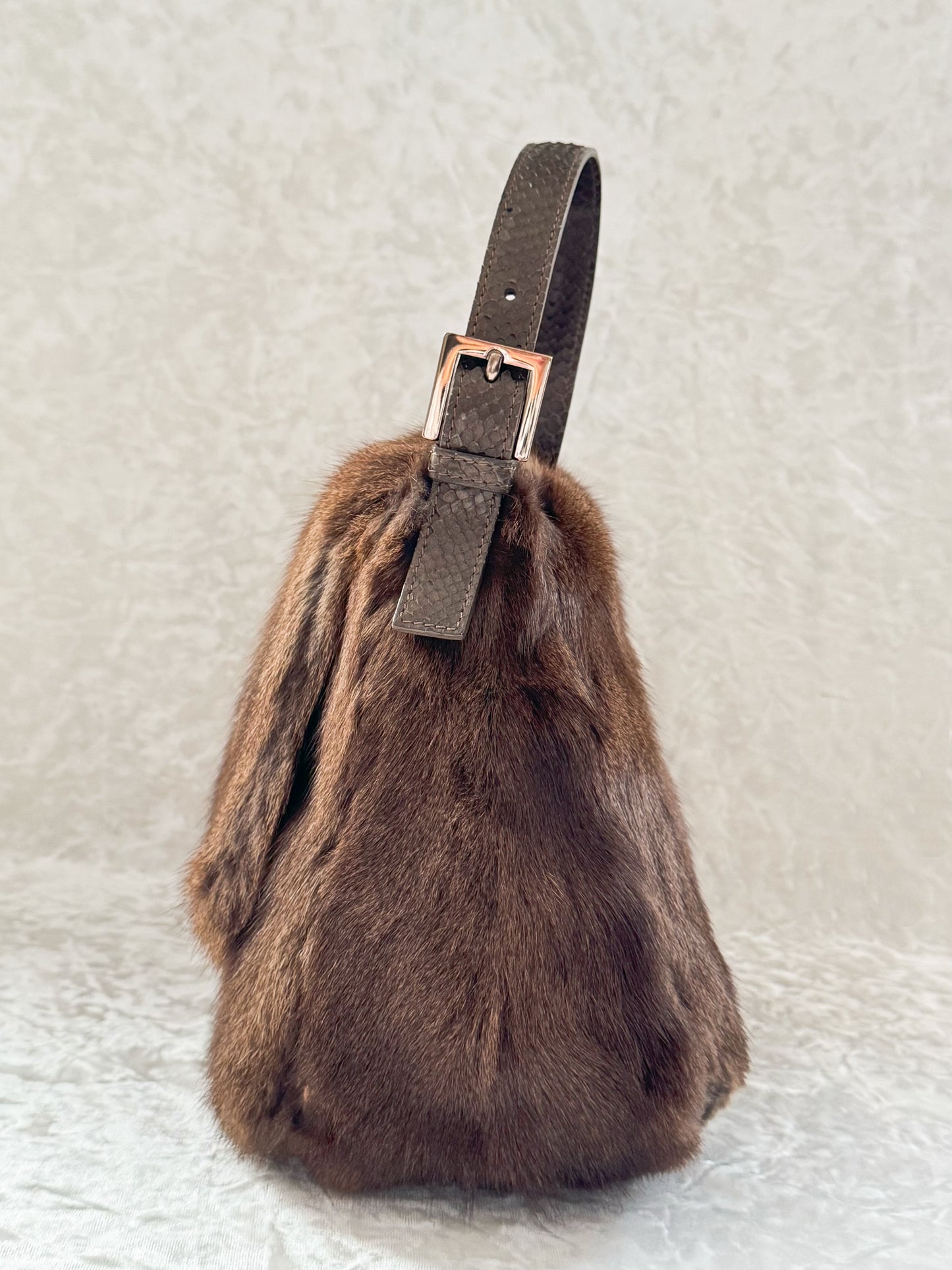 Fendi Brown Fur Mamma Baguette