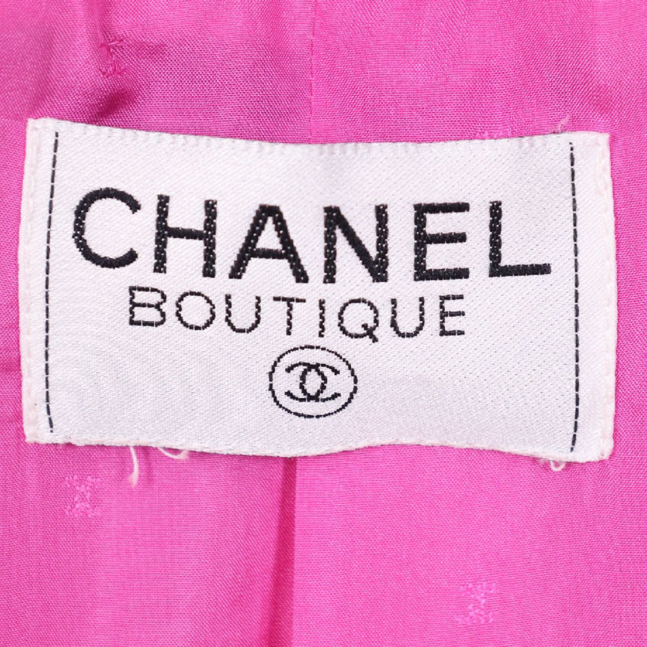 Vintage Chanel Hot Pink Silk Set