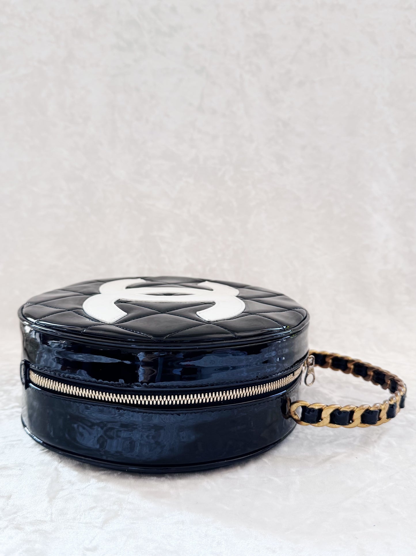 Vintage Chanel 1995 Round Vanity Bag