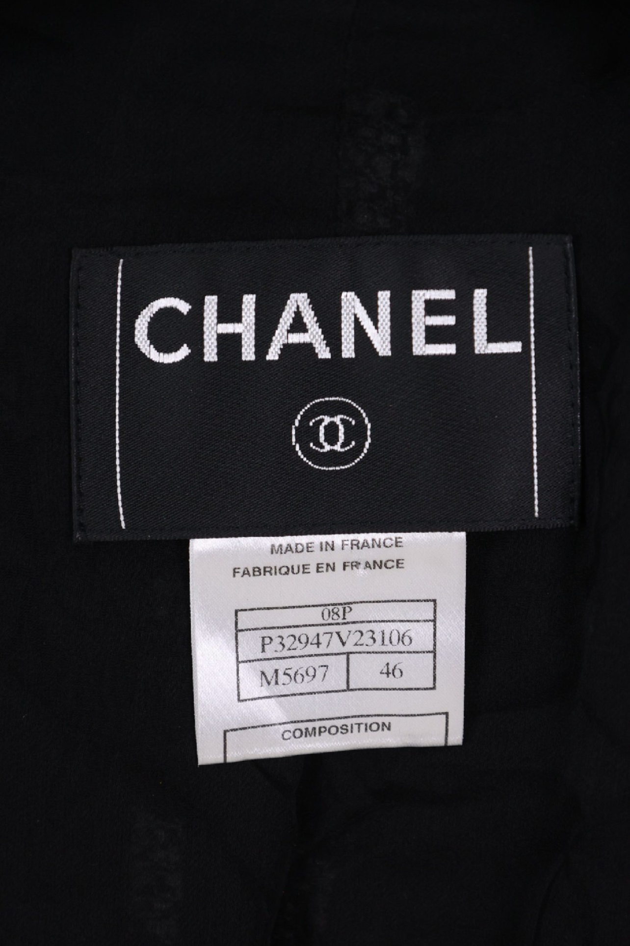 Chanel 08P Stripe Chains Jacket