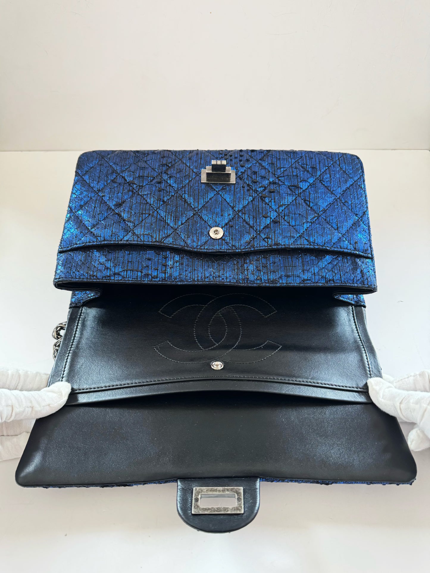 Chanel Electric Blue Python 2.55