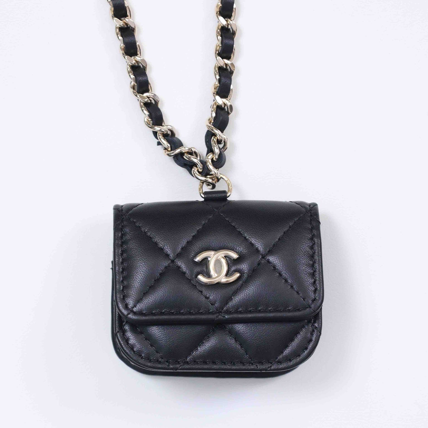 Chanel 22AW Hanging Micro Airport Collar Bag