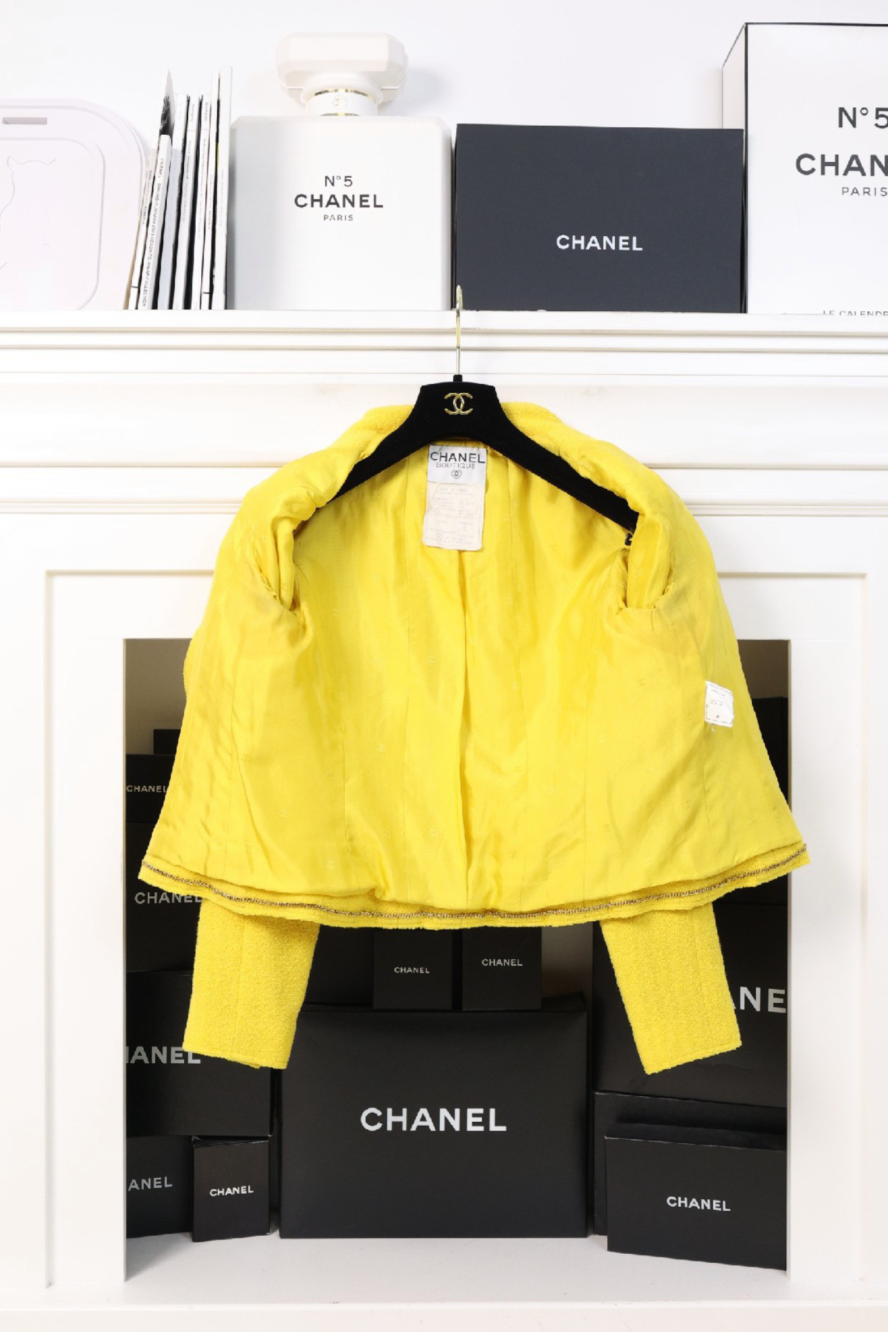 Vintage Chanel 95P Lemon Yellow Jacket