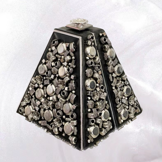 Chanel Paris-Bombay Studded Pyramid Clutch