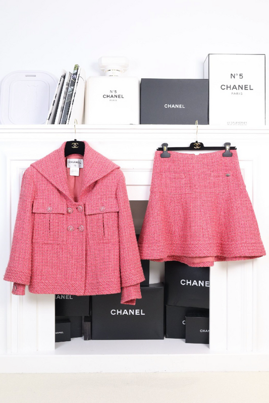 Chanel 13C Pink Tweed Sailor Set