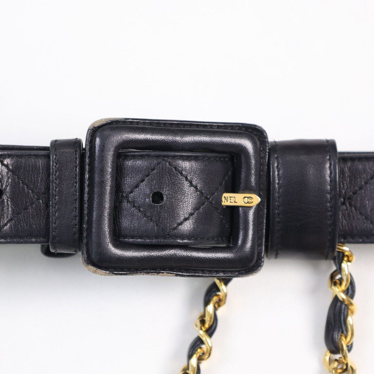 Vintage Chanel Hanging Micro Belt Bag