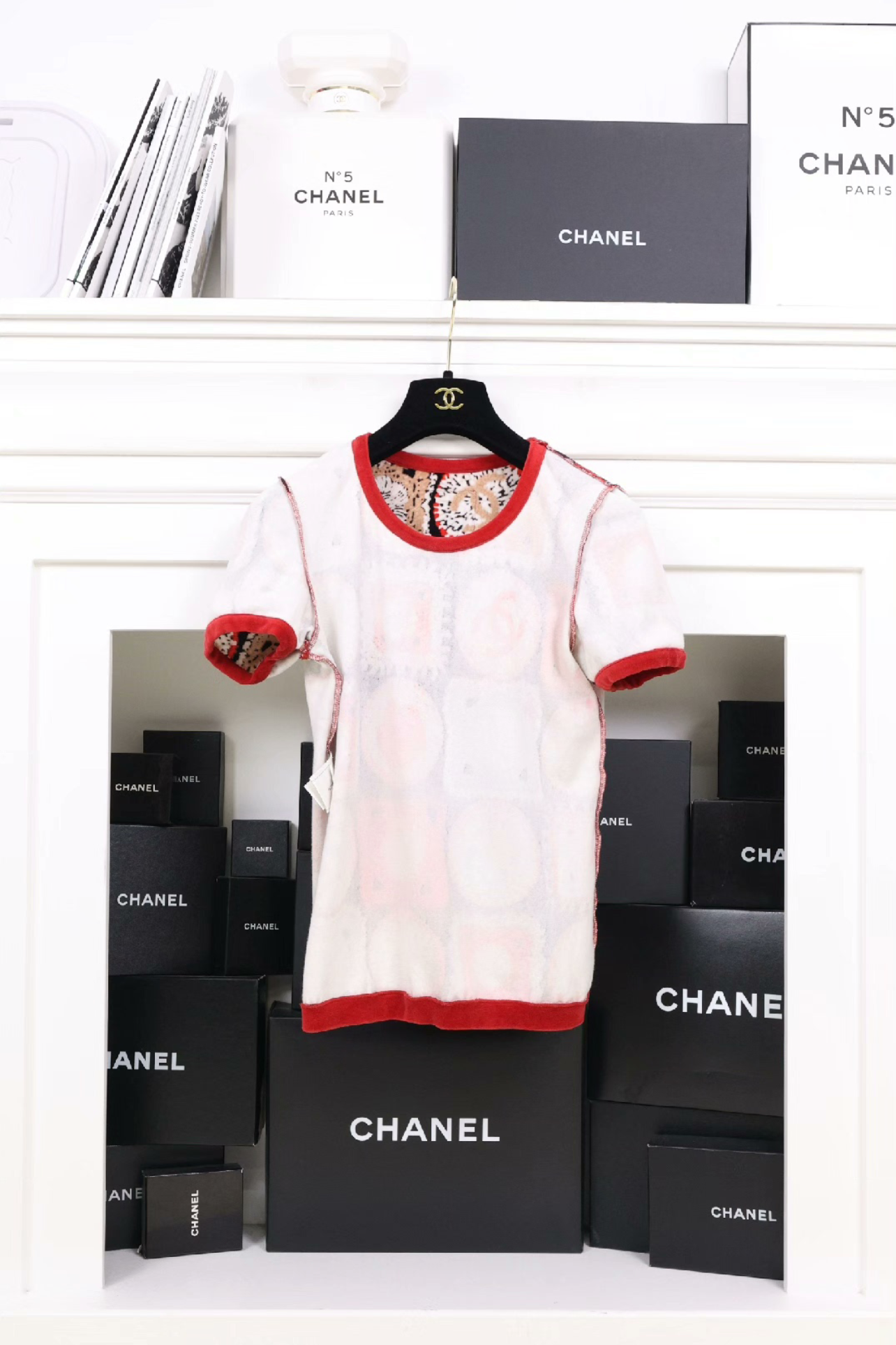 Chanel 09SS Multicolor Printed Top