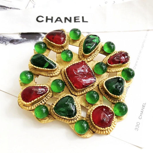 Vintage Chanel 80’s Gripoix Brooch