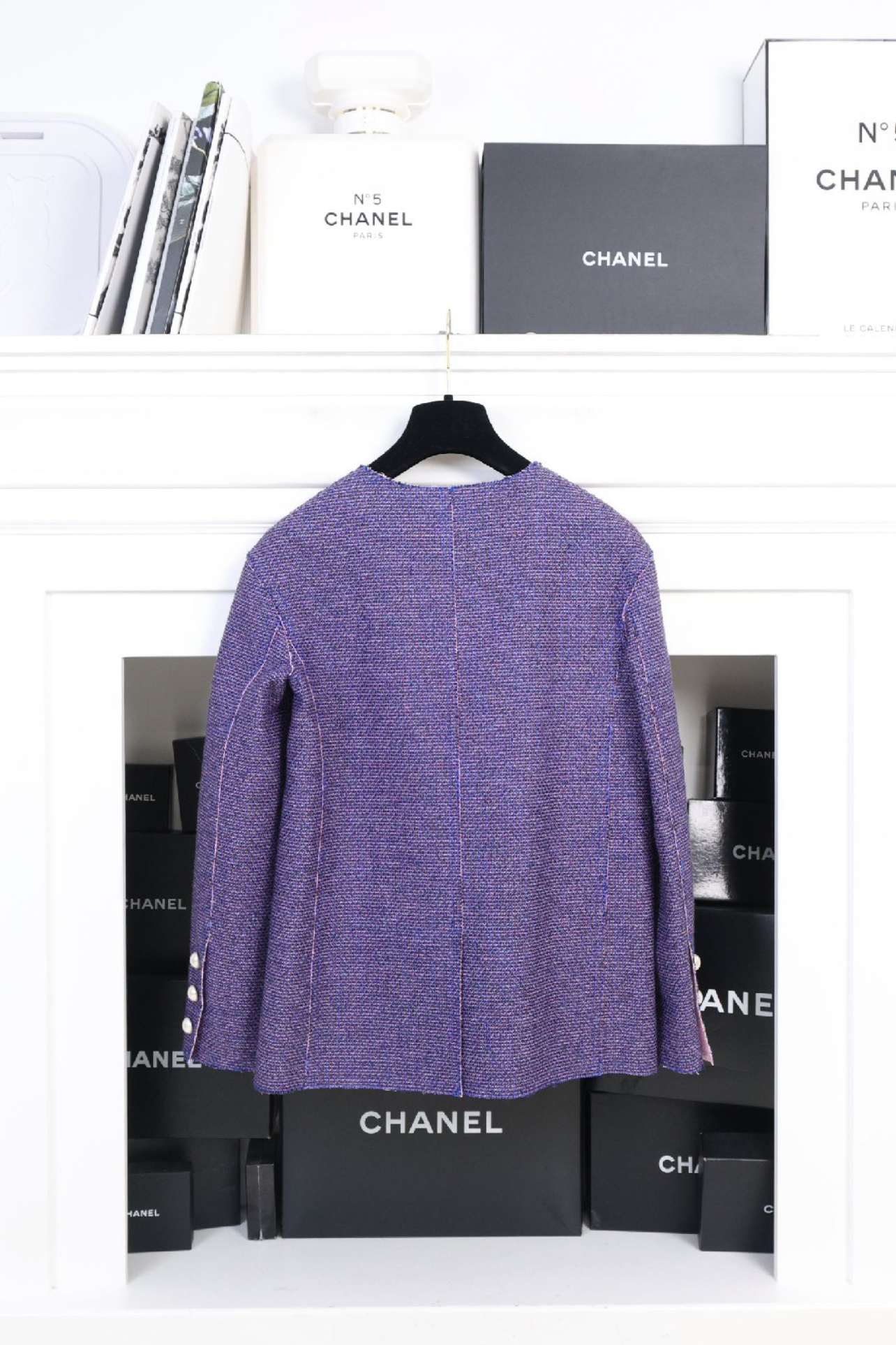 Chanel 13 Runway Purple Tweed Jacket