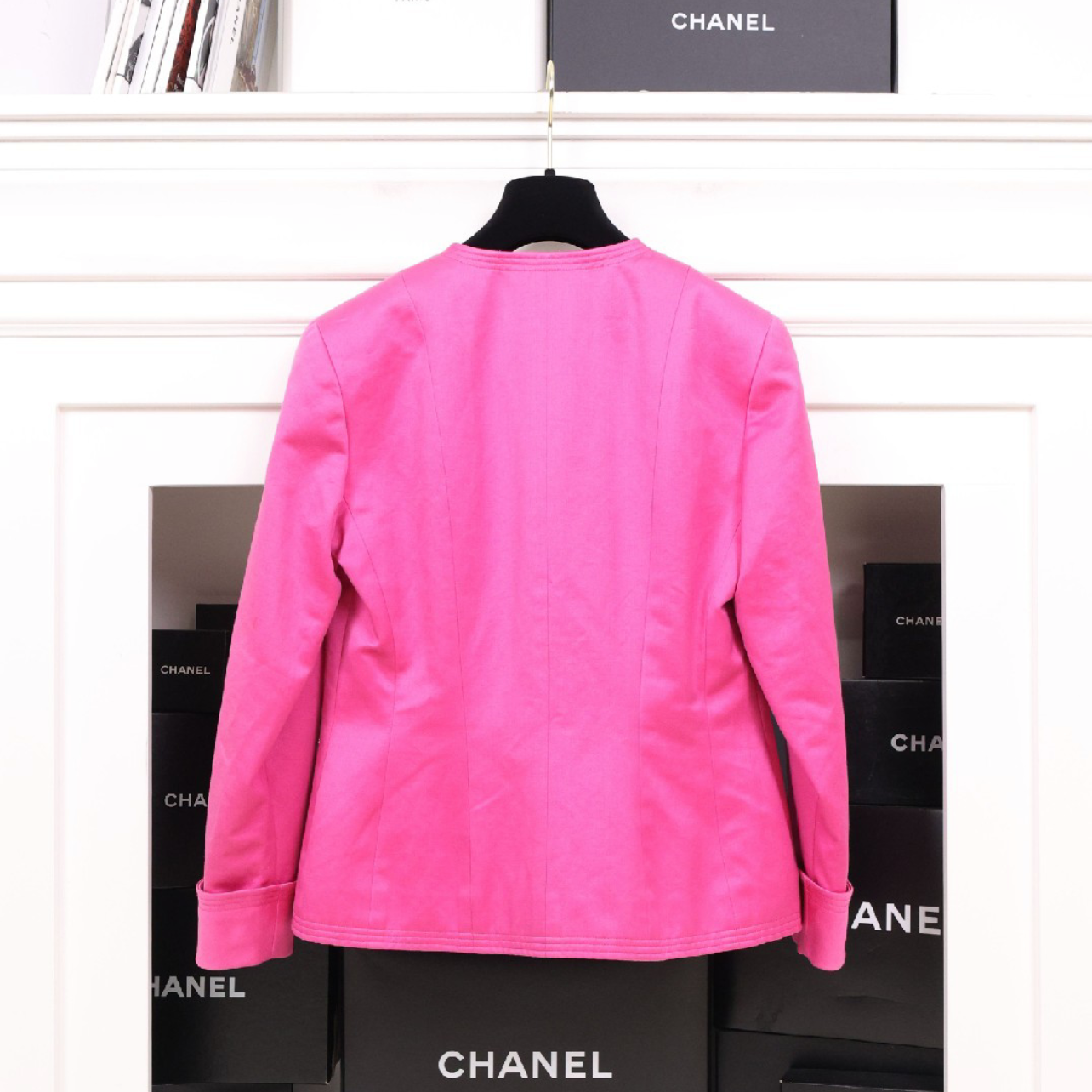 Vintage Chanel Hot Pink Silk Set