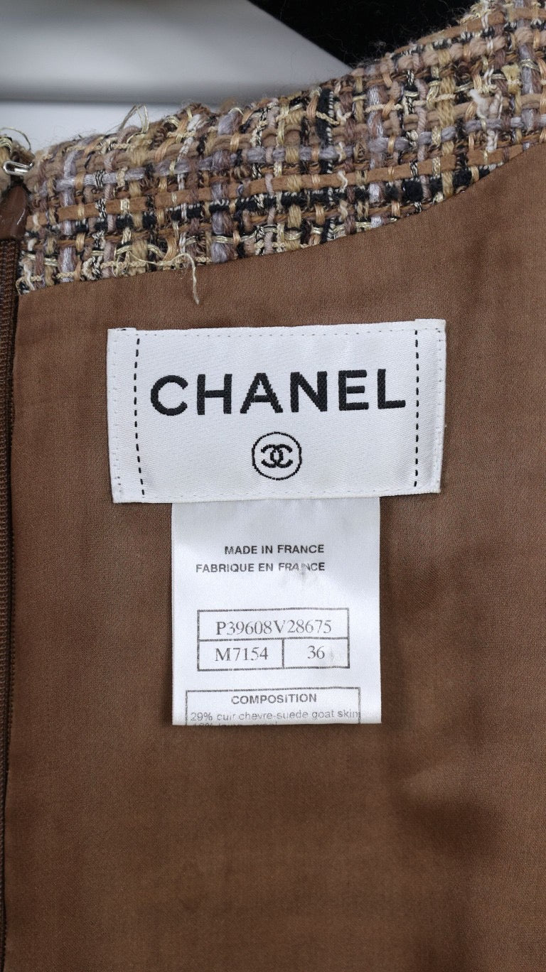 Chanel 10AW Runway Faux Fur Dress