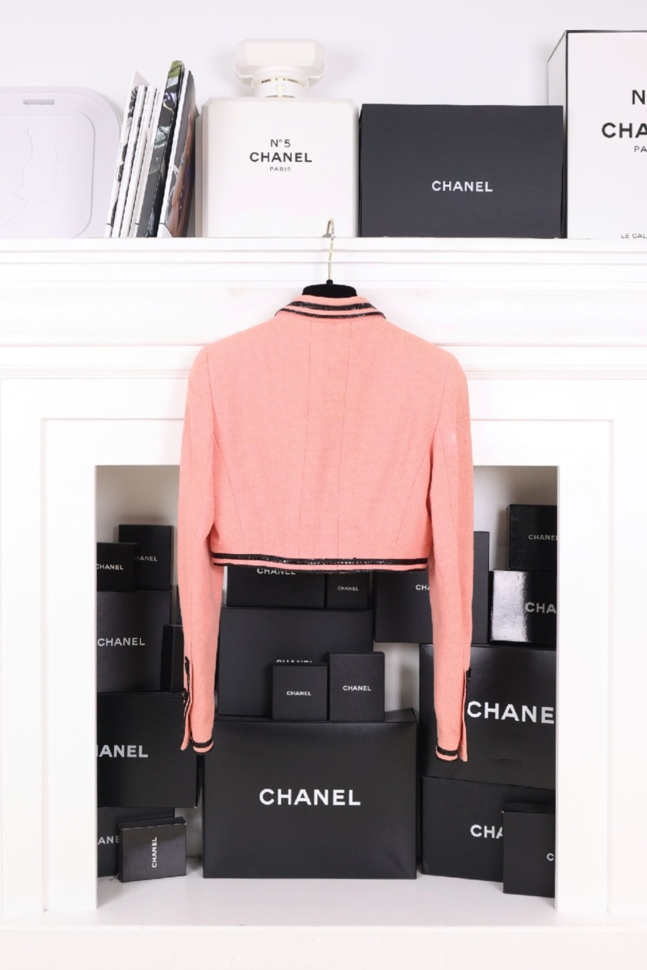 Vintage Chanel 95P Peach Cropped Jacket