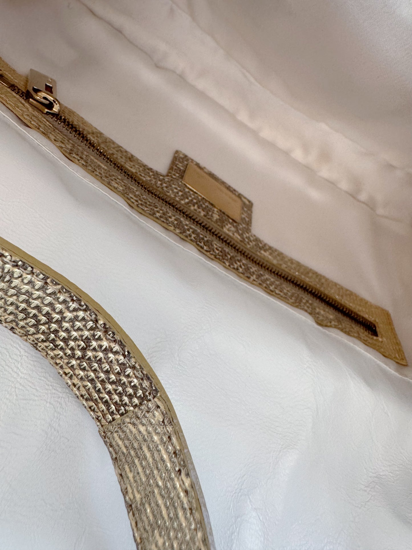 Fendi White Mink Baguette