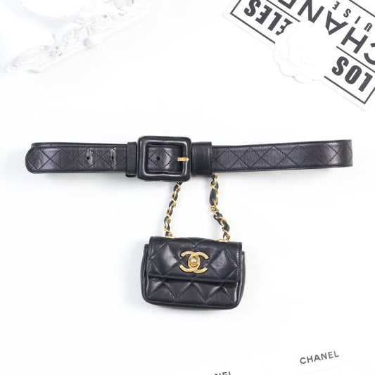 Vintage Chanel Hanging Micro Belt Bag