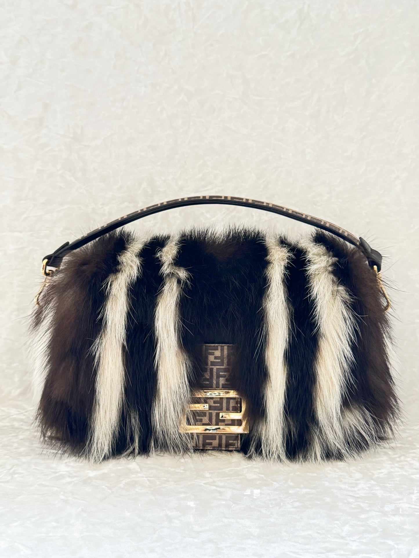 Fendi Re-edition Skunk Fur Baguette