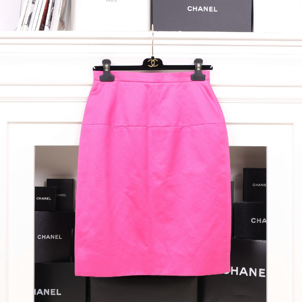 Vintage Chanel Hot Pink Silk Set