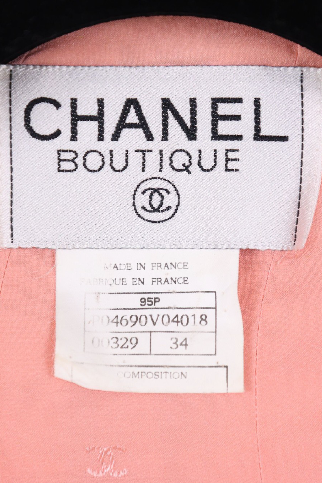 Vintage Chanel 95P Peach Cropped Jacket