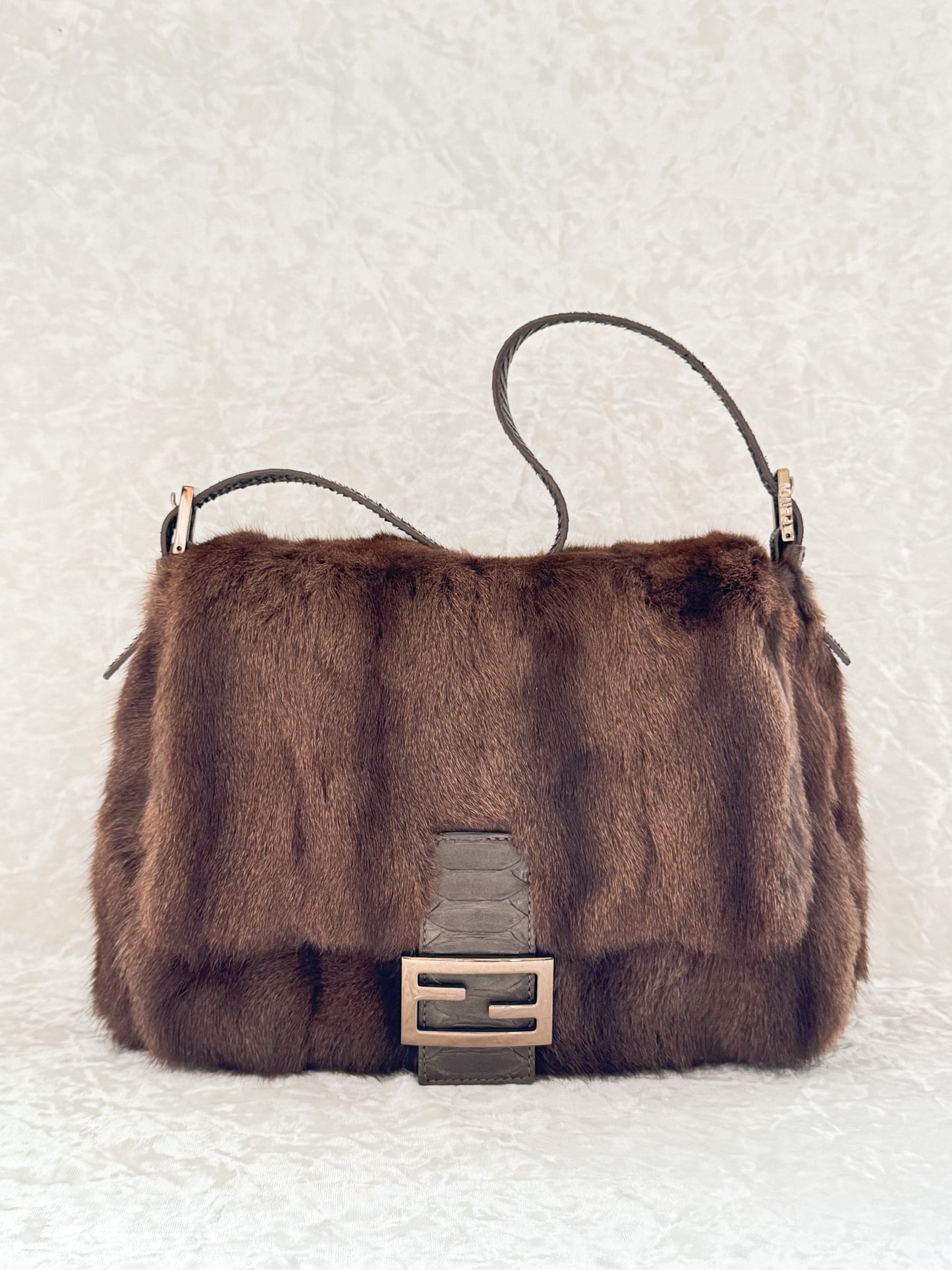 Fendi Brown Fur Mamma Baguette