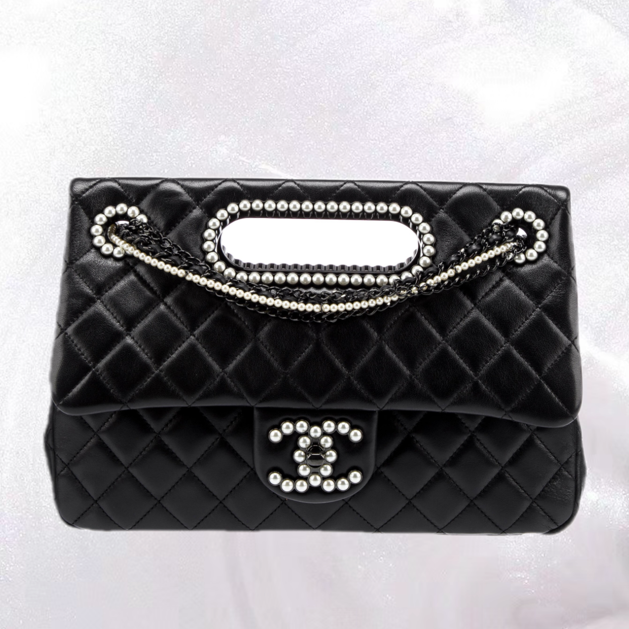 Chanel 23Pre-Fall Pearl Chain Flap Bag