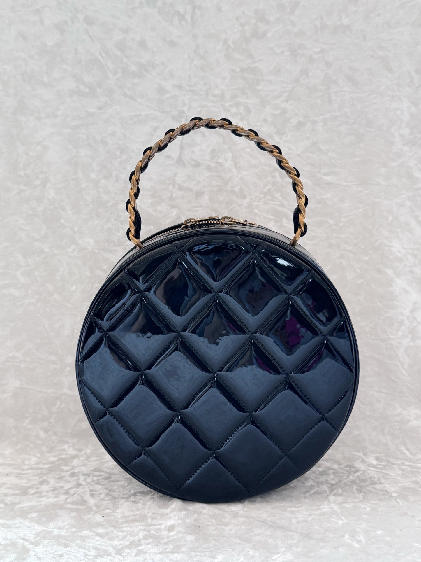 Vintage Chanel 1995 Round Vanity Bag