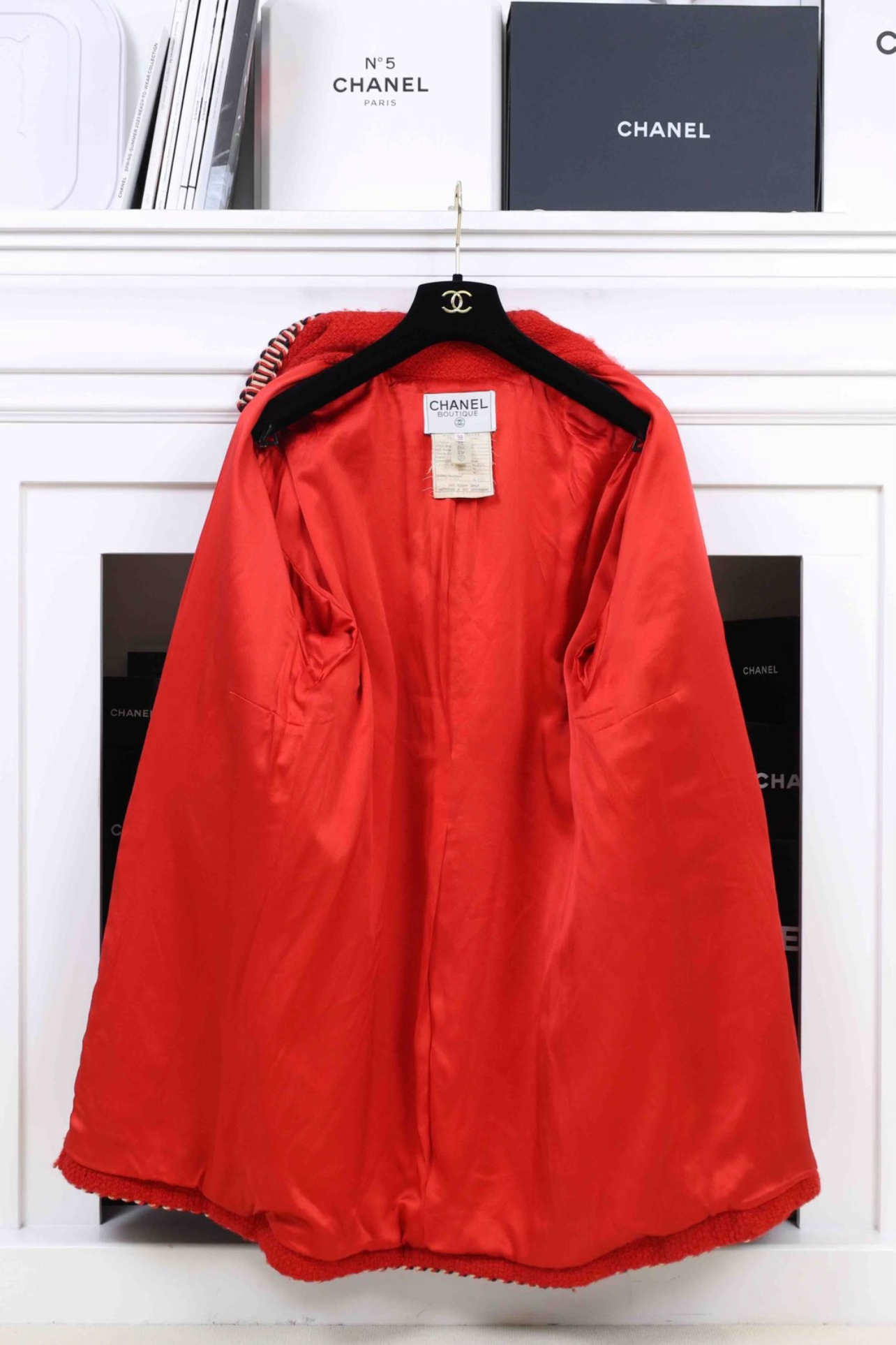 Vintage Chanel 90‘s Runway Red Coat